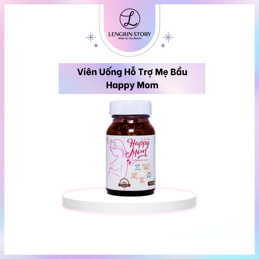 Viên uống hỗ trợ mẹ bầu Happy Mom - 60 viên