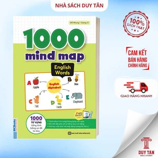 Sách - 1000 Mindmap English words - 1000 từ vựng tiếng Anh bằng sơ đồ tư duy