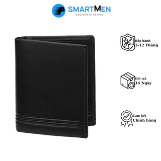 Ví cầm tay da bò SMARTMEN màu đen VD-20