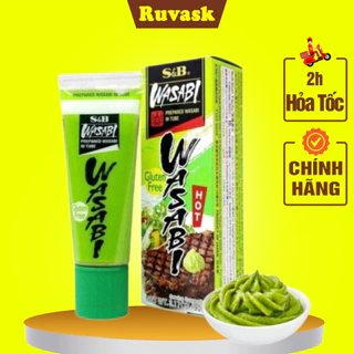 Mù Tạt WASABI S&B Nhật Bản Hàng Xịn - Mù Tạt SB Chính Hãng - Bù Tạt Tươi Ruvask