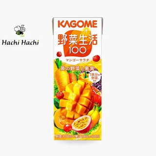 Nước ép rau củ quả nguyên chất Kagome Mango Salad 200ml - Hachi Hachi Japan Shop