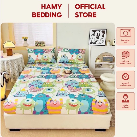 Ga trải giường cotton poly 1m6x2m,1m8x2m,2m2x2m nhiều mẫu mã,chất mền mại,thoáng khí
