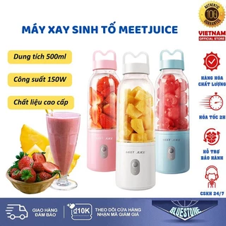 Máy Xay Sinh Tố Cầm Tay Meet Juice [ BẢO HÀNH 1 ĐỔI 1 ] xay cực nhanh 9s công suất 150W hàng chính hãng