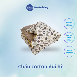 Chăn cotton đũi hè nhập khẩu loại đẹp , chăn hè mềm mịn thoáng mát mẫu mới nhất kích thước 2m x 2m3 - NX-Bedding