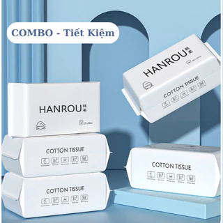 COMBO " Tiết Kiệm " gồm 3 bịch Khăn Mặt Dùng 1 lần COTTON TISSUE loại 20x15cm