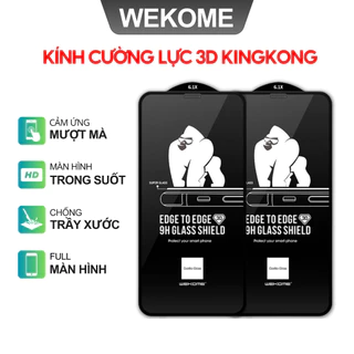 Kính Cường Lực iphone KingKong 3D Full Màn Cho IPX/XsMax/11ProMax/12/13/14 Promax/15Promax..