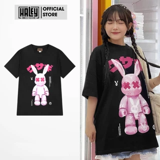 Áo Phông Unisex Bad Rabbit Black Drunk, Áo Thun Nam Nữ Bad Rabbit Chất Liệu Cotton Họa Tiết Độc Đáo