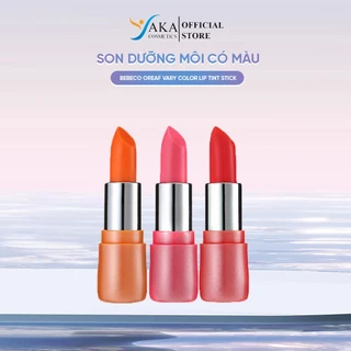 Son dưỡng có màu giúp môi căng bóng,bảo vệ môi khỏi các tác nhân gây hại BEBECO Oreaf Vary Color Lip Tint Stick