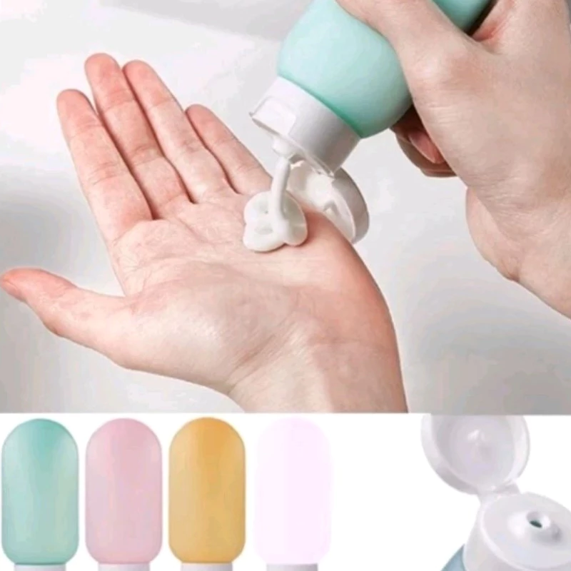 🏵️🏵️ Chai Chiết Dầu Gội/ Mỹ Phẩm Dạng Gel Nhiều Màu 60ml Du Lịch Bình đựng dầu gội du lịch