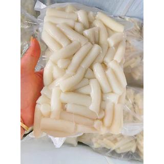 Bánh gạo Tokbokki Hàn Quốc cắt loại  đặc biệt dẻo dai gói 500g-1kg