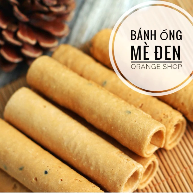 500g Bánh ống mè đen