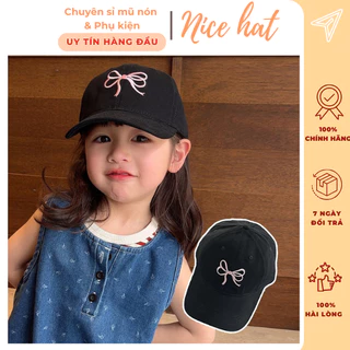 Mũ lưỡi trai nơ trẻ em [6-10 tuổi] 😍 Nón kết cho bé đáng yêu, cá tính, năng động che nắng - LT72