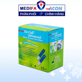 Hộp 25 que thử đường huyết On Call Advanced Acon Biotech Mỹ chính hãng, an toàn