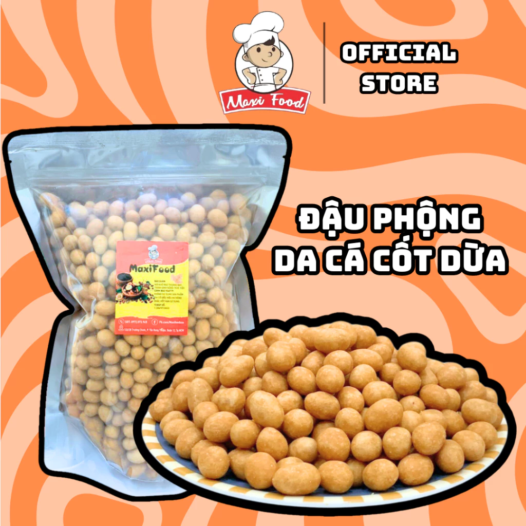 500G ĐẬU PHỘNG DA CÁ - MAXIFOOD