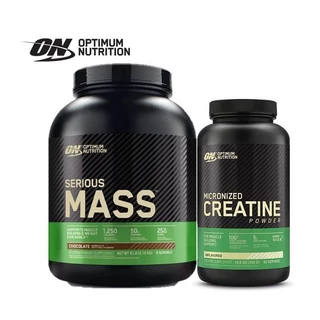 Set tăng cơ tăng cân tăng sức mạnh cơ bắp Optimum Nutrition Serious Mass 6lb & Creatine Unflavored 300g