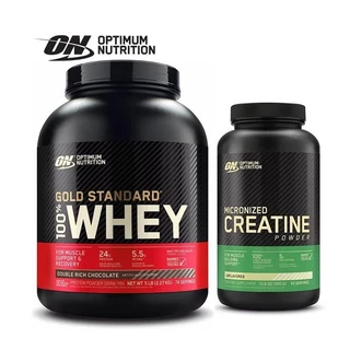 Set whey protein ON Gold Standard 100% Whey 5lb + ON Creatine Unflavored 300g