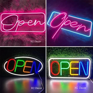 Đèn Led Neon Open Trang Trí Cửa Hàng Quán Thân Thiện