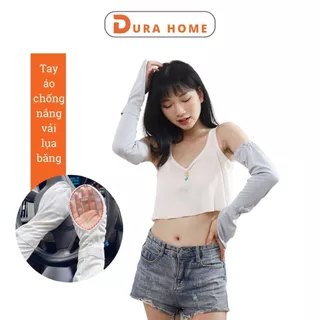 Bao Tay Chống Nắng Chống Tia UV Cao Cấp Bằng Vải Lụa Băng Mềm Min Mát Thoáng Khí DURAHOME