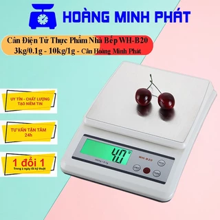 Cân điện tử nhà bếp WH-B20 3kg 10kg. Cân tiểu ly có chức năng cân trọng lượng, đếm số lượng,...