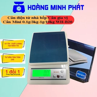 Cân điện tử 10kg - Cân thực phẩm nhà bếp 3kg WH-B20. Dùng cân trọng lượng, trừ bì, đếm số lượng