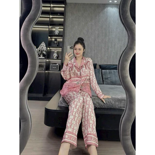 Đồ bộ pijama lụa xước thiết kế nhiều mẫu, chất vải lụa xước mềm, mát size 40-60kg