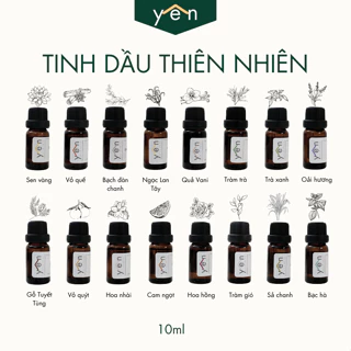 Tinh dầu thiên nhiên YEN từ các loại hoa, thơm phòng, khử mùi, kháng khuẩn, giảm căng thẳng 10ml