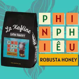 CÀ PHÊ PHIN PHIÊU - ROBUSTA HONEY RANG MỘC VỊ NGUYÊN BẢN - 500G