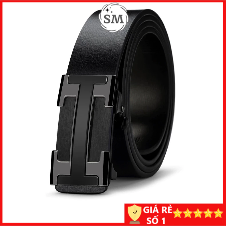 Thắt lưng nam chữ H Dây lưng nam da cao cấp Nịt da thời trang HĐP01