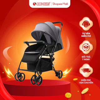 Xe Đẩy 2 Chiều SeeBaby T08 Xe Đẩy Gấp Gọn Lò Xo Chống Xóc Kèm Đệm Thoáng Khí Tiện Dụng - Bibomart