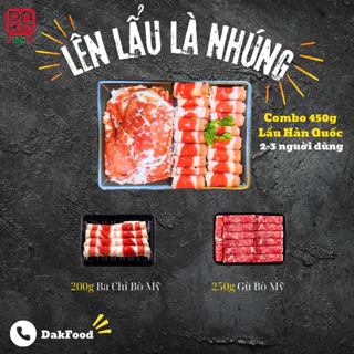 Combo Bò Nhúng Lẩu Hàn Quốc 450g | 2 người ăn | GIAO HOẢ TỐC HCM-Dakafood