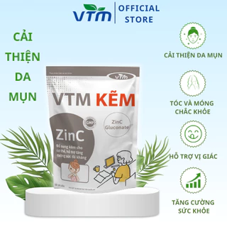 Viên uống bổ sung Kẽm ZinC VTM hỗ trợ tăng cường đề kháng, miễn dịch gói 30 viên - 30 ngày