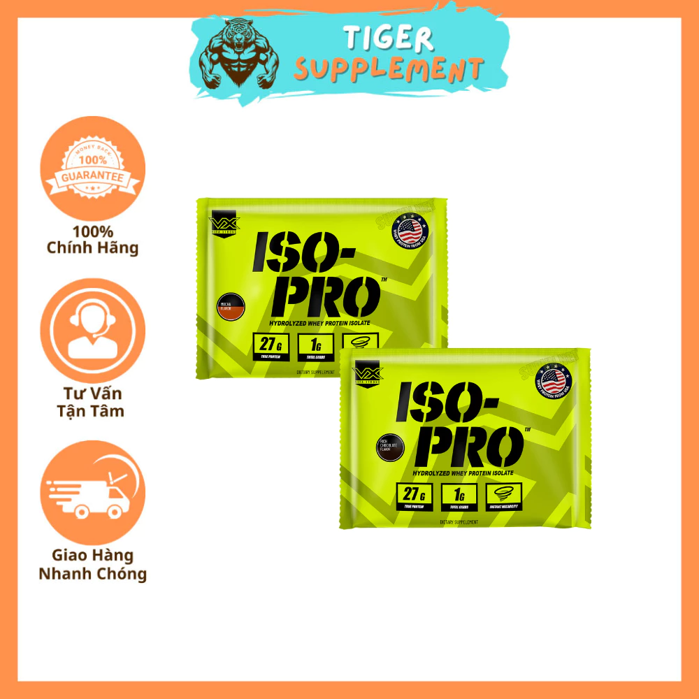 Sample Iso Pro 100% Hydrolyzed Whey Protein Isolate gói 1 lần dùng thử