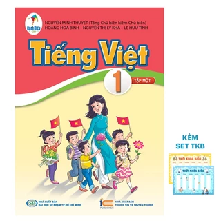 Sách - Combo Tiếng Việt lớp 1 tập 1 Sách Giáo Khoa + Bài Tập Kèm Set Thời Khoá Biểu Và Nhãn Vở Cánh Diều