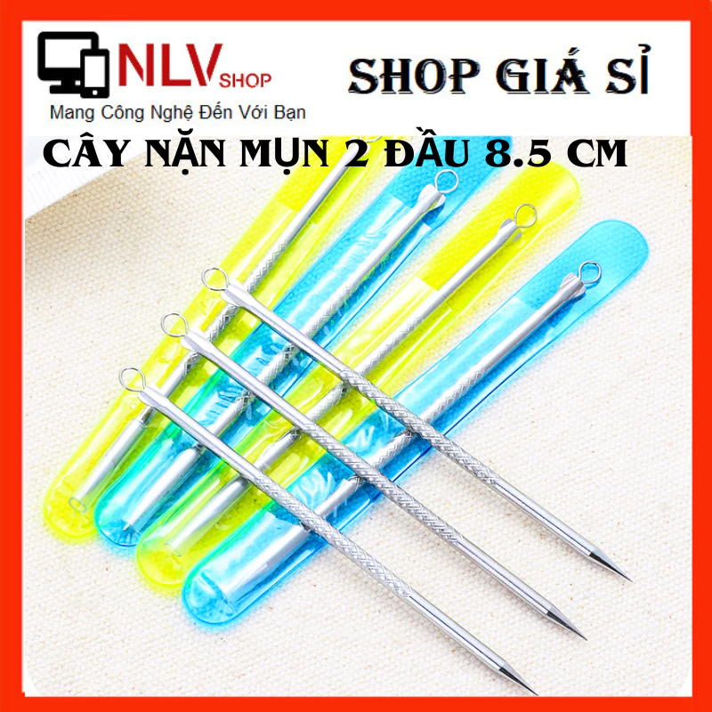 Combo 20 cây nặn mụn 2 đầu, chất liệu thép không gỉ siêu bền 8cm.Que nặn mụn nhỏ gọn#