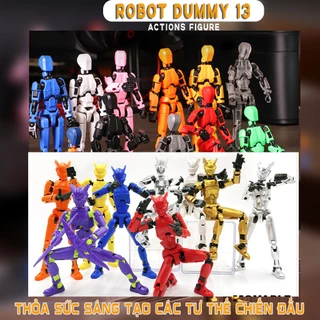 [LẮP SẴN] Mô Hình Lắp Ghép Robot Dummy 13 Đa Khớp, Thỏa Sức Sáng Tạo Cho Bé