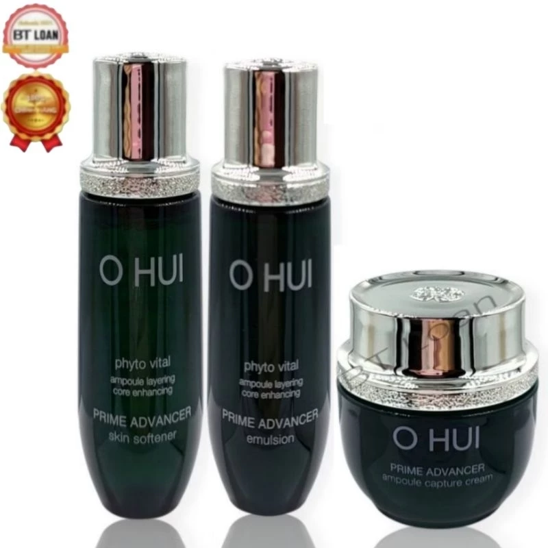 Set dưỡng Trắng Da Chống Lão Hóa OHUI Phyto Vital Prime Advancer 3sp