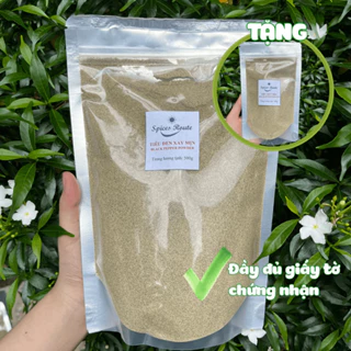 Tiêu đen xay mịn nguyên chất, tiêu đen loại 1 black pepper powder, tiêu đen xay gia vị nấu ăn hàng ngày Spices Route