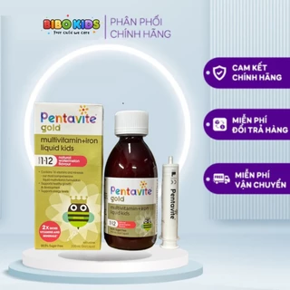 Pentavite (Mẫu mới) Vitamin tổng hợp và sắt cho bé 100ml - Pentavite Multivitamin iron