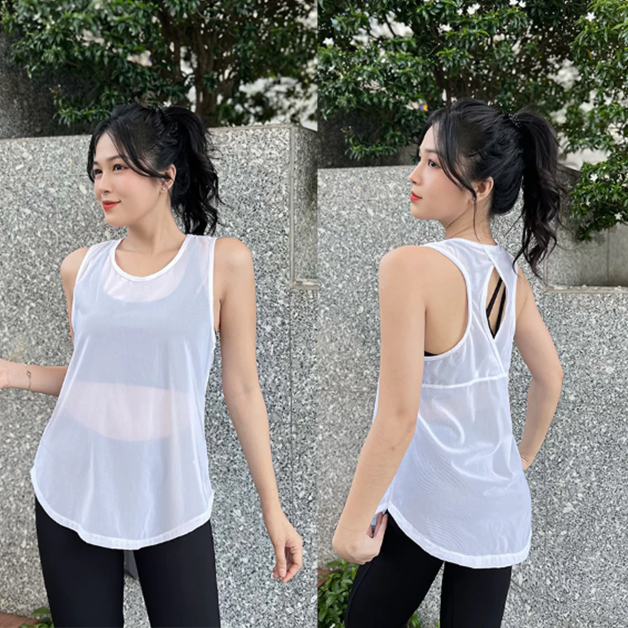 Áo lưới tập Gym Yoga Aerobic nữ, Áo lưới chạy bộ thể thao nữ chất vải mềm mịn thông thoáng khí (T02)