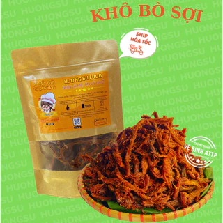 Khô Bò Sợi 500G Thịt Bò Tây Nguyên Không Chất Bảo Quản Đảm Bảo An Toàn Vệ Sinh Thơm Ngon Đậm Đà HươngSu Food