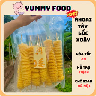 Khoai tây lốc xoáy siêu ngon (túi 10c), giòn tan, ăn vặt thơm ngon hấp dẫn