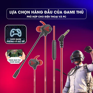 Tai nghe có dây S2 super bass tai nghe gaming nhét tai chống ồn tốt có mic rõ ràng cho điện thoại,pc