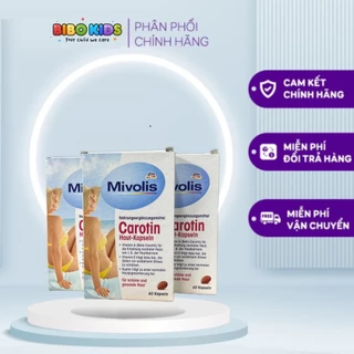 Viên uống chống nắng Carotin Mivolis, Đức