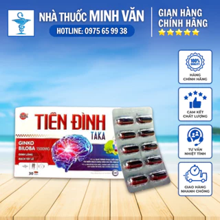 Hoạt huyết tiền đình Taka 💥 HÀNG CAO CẤP 💥 Viên uống hỗ trợ giảm các triệu chứng bị rối loạn tiền đình hiệu quả