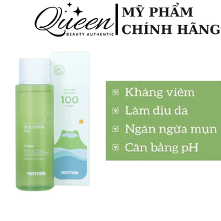 Nước Hoa Hồng Toner Rau Má Cho Da Dầu Mụn JEJU PRETTY SKIN Hàn Quốc 250ml