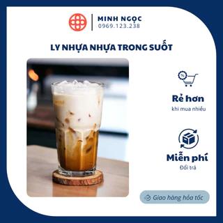 Ly nhựa, cốc nhựa trong suốt, ly trà chanh, cafe cốc cầu vồng 460ml 6393 Việt Nhật