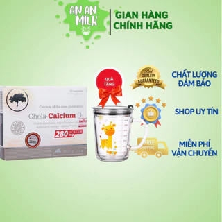 Canxi Chela Calcium D3 ( Olimp labs)- Bổ sung Canxi và D3 cho bà bầu và sau sinh 36.6g Date xa