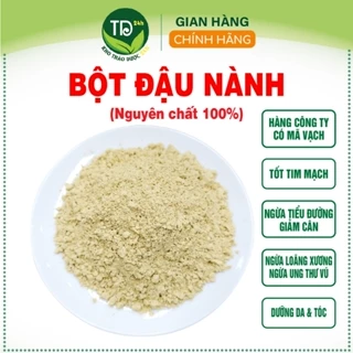 [500 g] Bột đậu nành nguyên chất 100%, hàng công ty có mã vạch, tốt cho tim mạch, giảm cân, ngừa tiểu đường, loãng xương