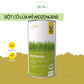 Bột cỏ lúa mì hữu cơ 140g - Raab
