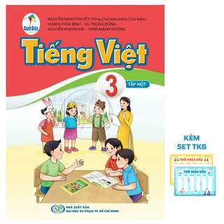 Sách - Combo Tiếng Việt lớp 3 Tập 1 Sách Giáo Khoa + Bài Tập Kèm Set Thời Khoá Biểu Và Nhãn Vở - Cánh Diều